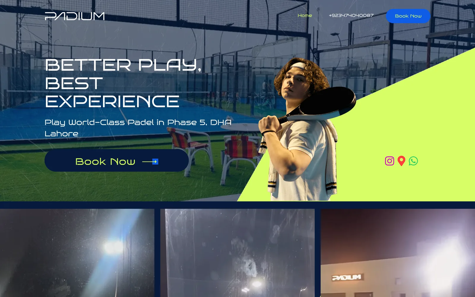 Padium homepage